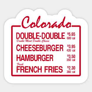 Colorado Burger Sticker